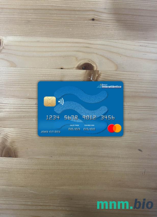 Cabo Verde Banco Inter-Atlântico bank wygląd zdjęcia mastercard skan PSD + zdjęcie